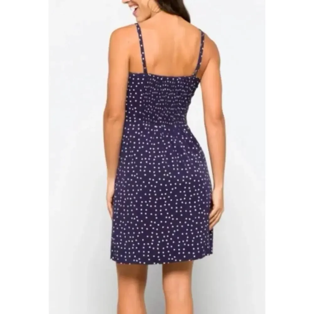 NWT 41 Hawthorn Navy Blue & White Polka Dot Dress 2X - Picture 2 of 9